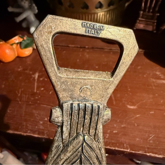 Vintage 1960s Owl Brass Bottle Opener - Picture 3 of 3